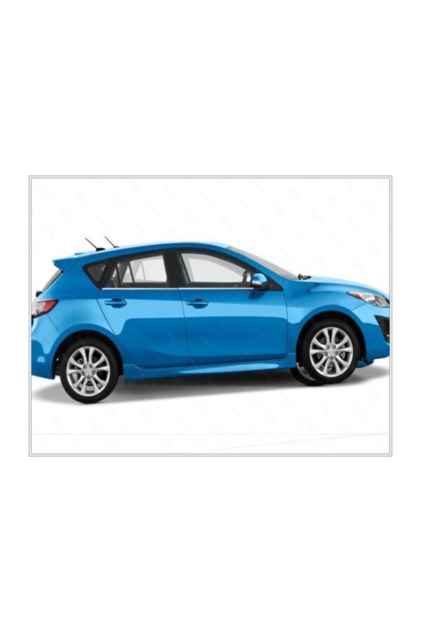 Mazda 3 Krom Cam Çıtası 4 Parça 2008-2014 Paslanmaz Çelik (HB) - Görsel 2