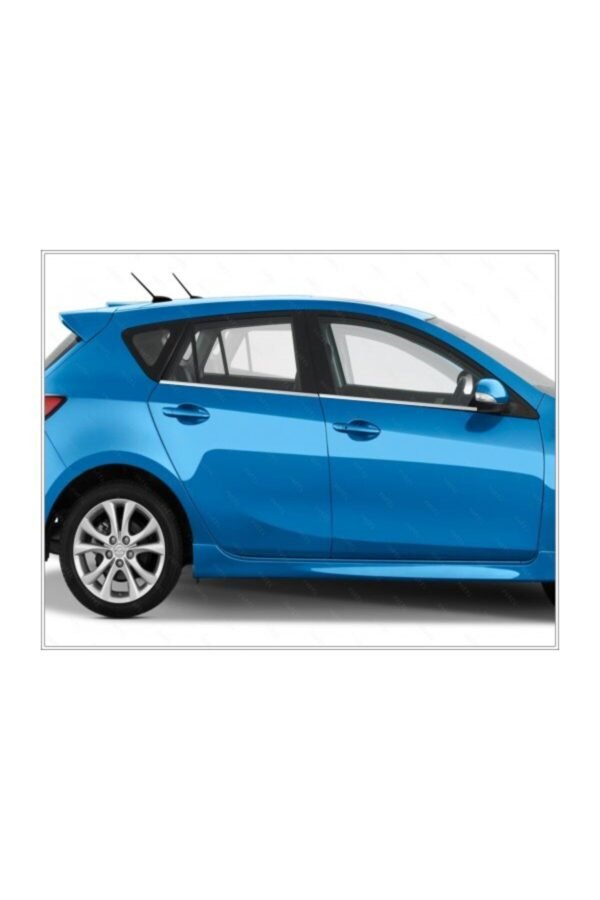 Mazda 3 Krom Cam Çıtası 4 Parça 2008-2014 Paslanmaz Çelik (HB) - Görsel 3