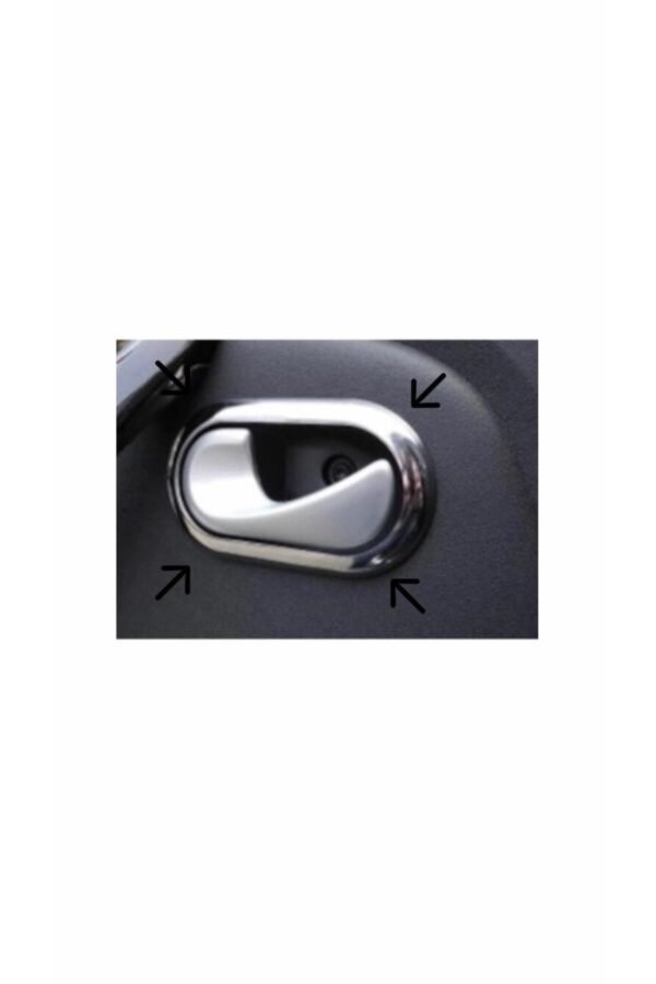 Dacia Logan MCV Krom İç Kapı Kolu Çerçeve 4 Parça 2005-2013 P.Çelik