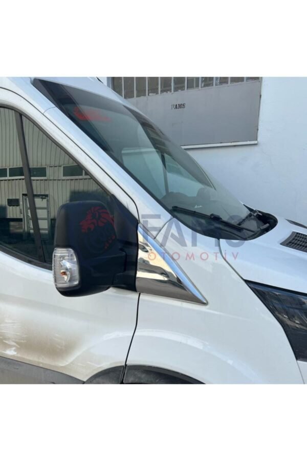 Ford Transit Krom Kelebek Cam Nikelajı 2 Parça 2013> Paslanmaz Çelik - Görsel 2