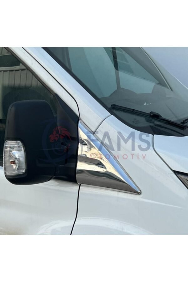 Ford Transit Krom Kelebek Cam Nikelajı 2 Parça 2013> Paslanmaz Çelik - Görsel 4