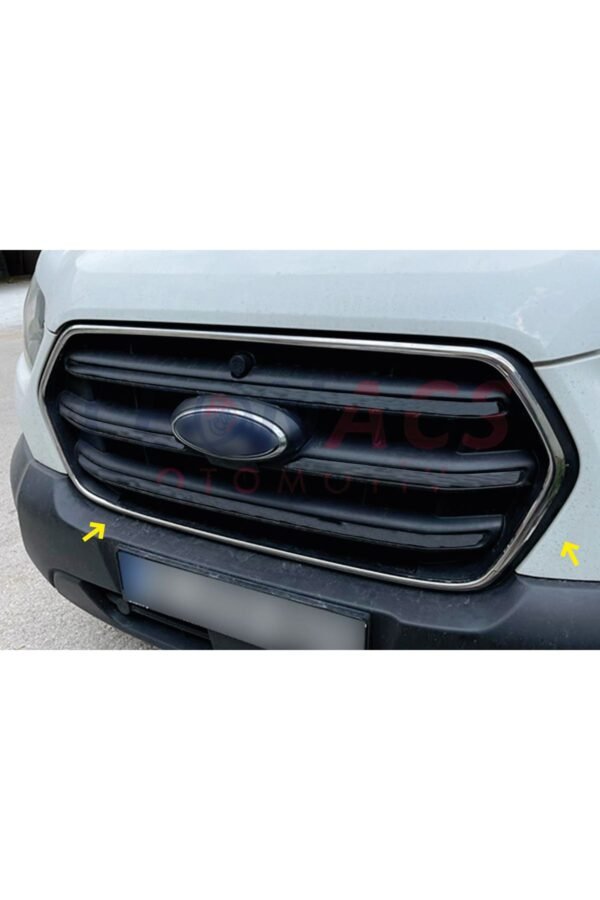 Ford Transit Krom Ön Panjur Çerçevesi 4 Parça 2019 Üzeri Paslanmaz Çelik - Görsel 3