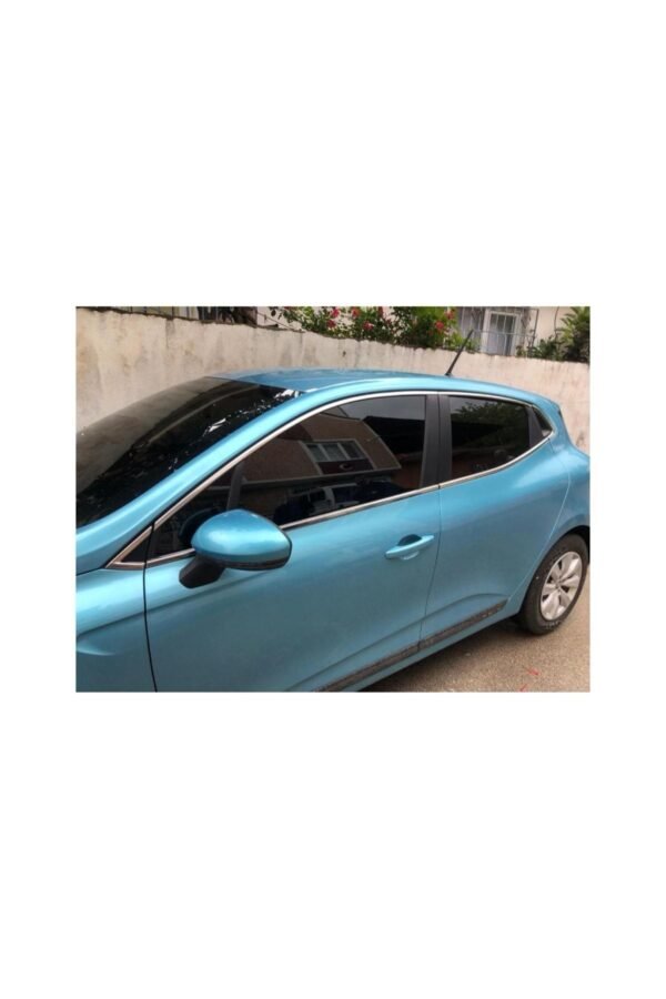 Renault Clio 5 Krom Cam Çerçevesi 12 Parça 2020 Ve Üzeri Paslanmaz Çelik (HB) - Görsel 2