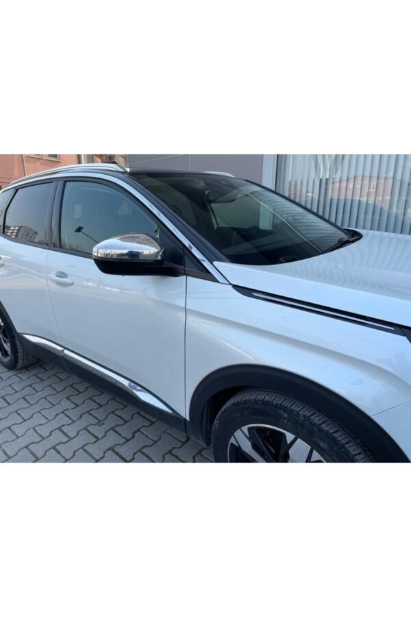 Peugeot 3008 Krom Ayna Kapağı 2 Parça 2016 Ve Üzeri Paslanmaz Çelik - Görsel 2
