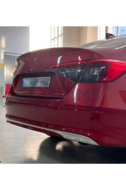 Alternative view of Honda Civic Krom Arka Difüzör 3 Parça 2021 Üzeri Paslanmaz Çelik