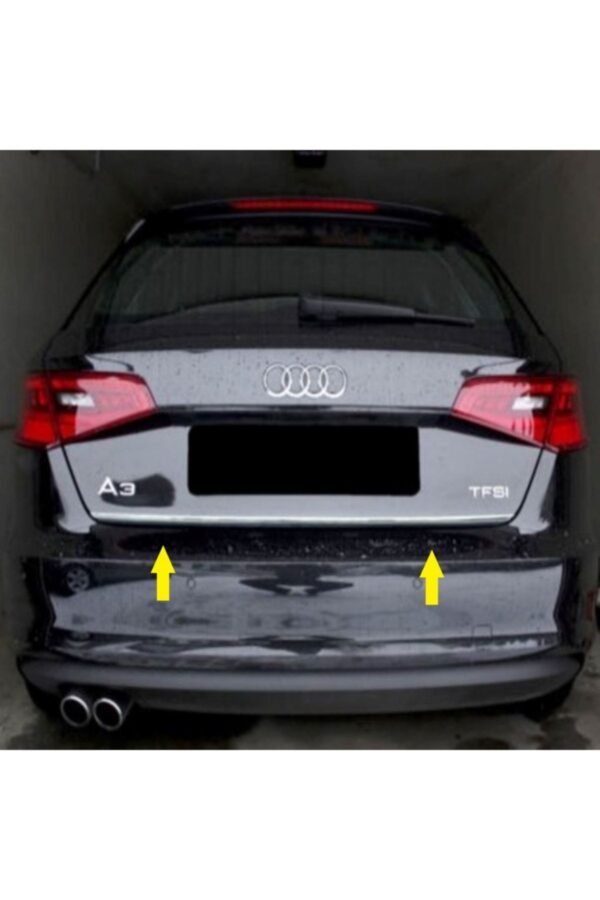 Audi A3 Uyumlu Krom Bagaj Alt Çıtası 2013 Üzeri Paslanmaz Çelik - Görsel 2