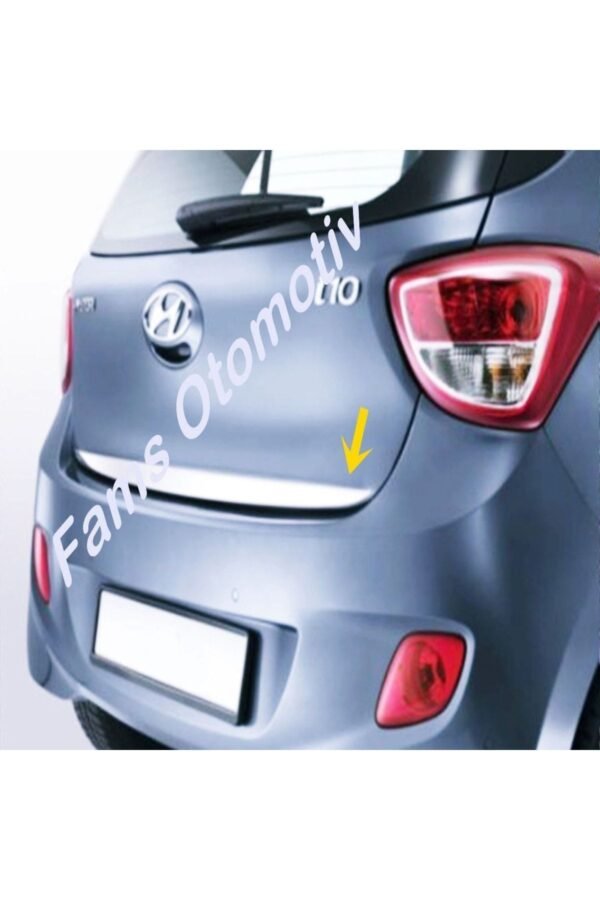 Hyundai I10 Krom Bagaj Alt Çıtası 2013 Üzeri Paslanmaz Çelik - Görsel 2