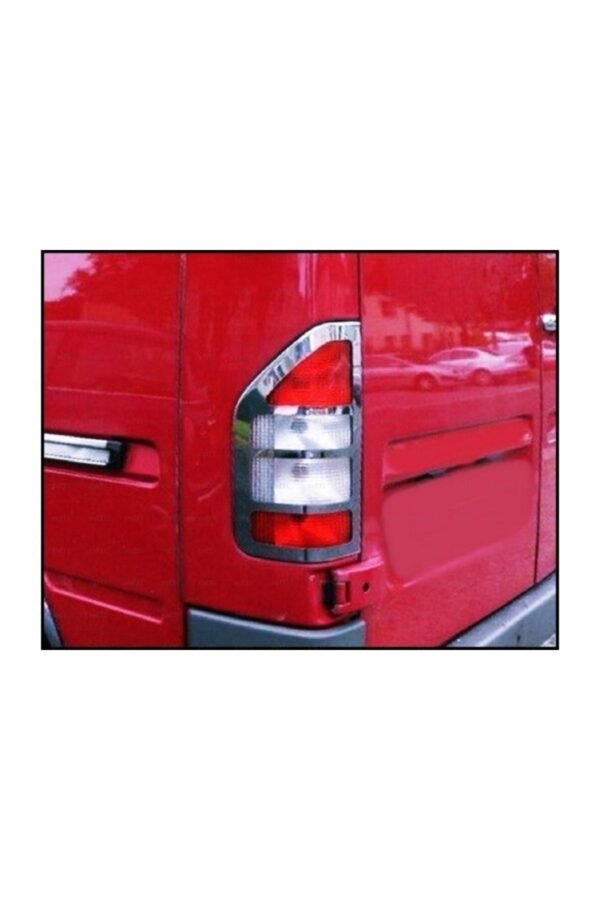 Mercedes Sprinter W901 Uyumlu Krom Stop Çerçeve 2 Parça 1995-2006 Arası Paslanmaz Çelik - Görsel 2