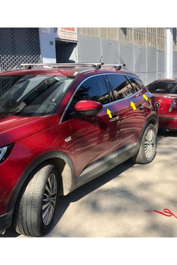 Opel Grandland X Krom Cam Alt Çıtası 6 Parça 2017 Ve Üzeri Paslanmaz Çelik - Görsel 2