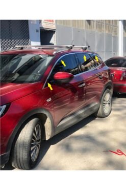 Alternative view of Opel Grandland X Krom Cam Üst Çıtası 8 Parça 2017 Ve Üzeri Paslanmaz Çelik