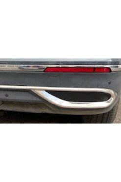 Alternative view of Vw Tiguan Facelift Krom Egzoz Görünümü Difüzör 3 Parça 2020 Ve Üzeri Uyumlu Paslanmaz Çelik