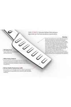 Alternative view of Peugeot Bipper Krom Arka Tampon Üstü Koruma 2008 Ve Üzeri Paslanmaz Çelik