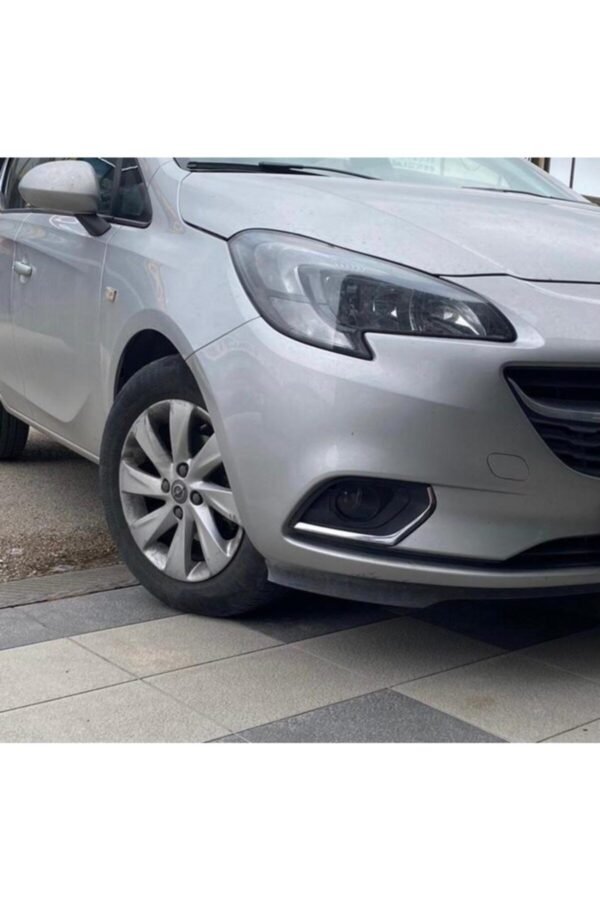 Opel Corsa E Krom Sis Farı Çerçevesi 2 Prç. 2014 Üzeri Paslanmaz Çelik - Görsel 3
