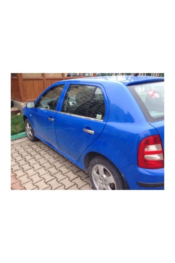 Skoda Fabia Sedan Krom Cam Çıtası 4 Prç. 1999-2008 Arası Paslanmaz Çelik - Görsel 2