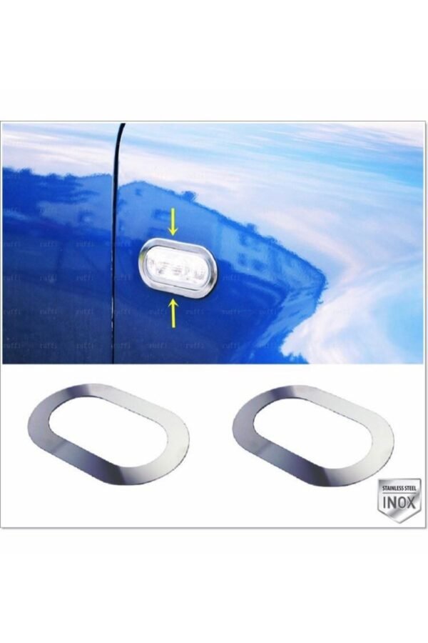 Nissan Qashqai Krom Sinyal Çerçevesi 2007-2010 Paslanmaz Çelik - Görsel 2