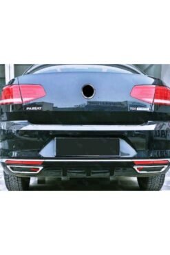 Alternative view of Vw Passat B8 Krom Arka Tampon Alt Çıta 3 Parça 2014-2019 Paslanmaz Çelik