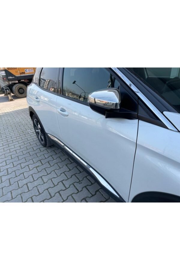 Peugeot 3008 Krom Ayna Kapağı 2 Parça 2016 Ve Üzeri Paslanmaz Çelik - Görsel 3