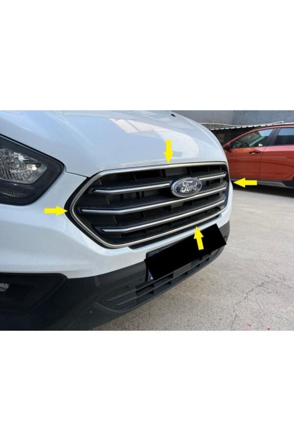 Ford Custom Krom Ön Panjur+çerçeve 8 Parça 2018 Ve Üzeri Paslanmaz Çelik - Görsel 3