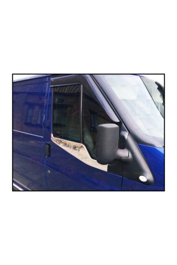 Ford Transit Krom Cam Çıtası 2 Parça 2006-2014 Arası Paslanmaz Çelik Geniş Yazılı - Görsel 3