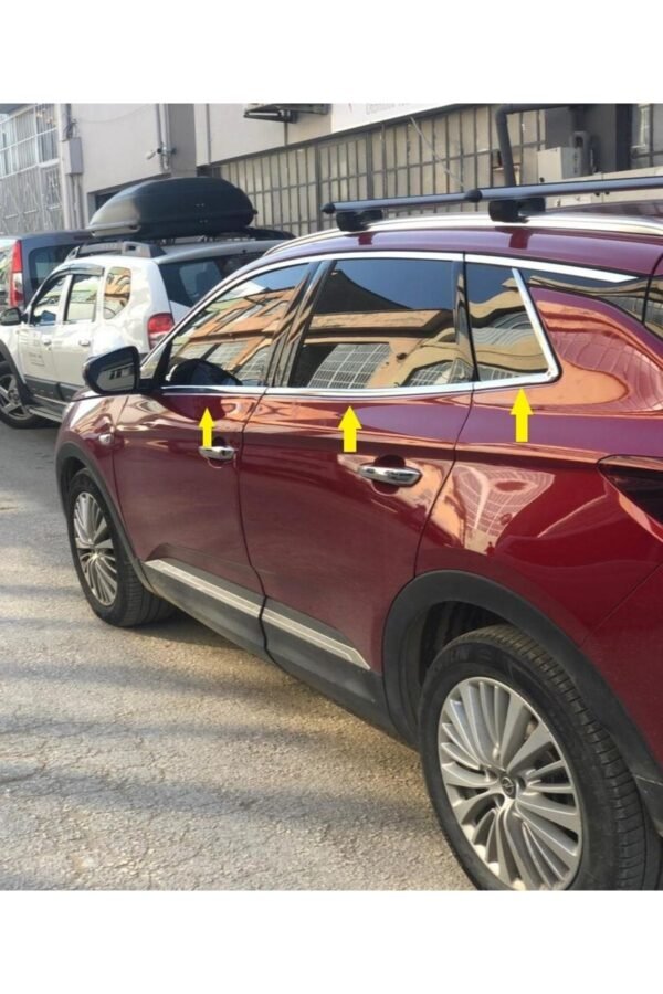 Opel Grandland X Krom Cam Alt Çıtası 6 Parça 2017 Ve Üzeri Paslanmaz Çelik - Görsel 3