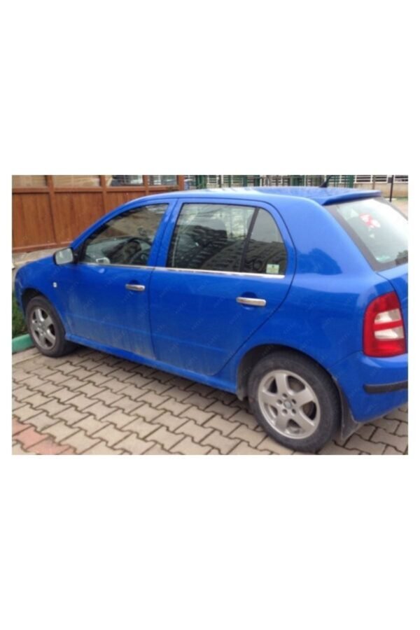 Skoda Fabia Sedan Krom Cam Çıtası 4 Prç. 1999-2008 Arası Paslanmaz Çelik - Görsel 3