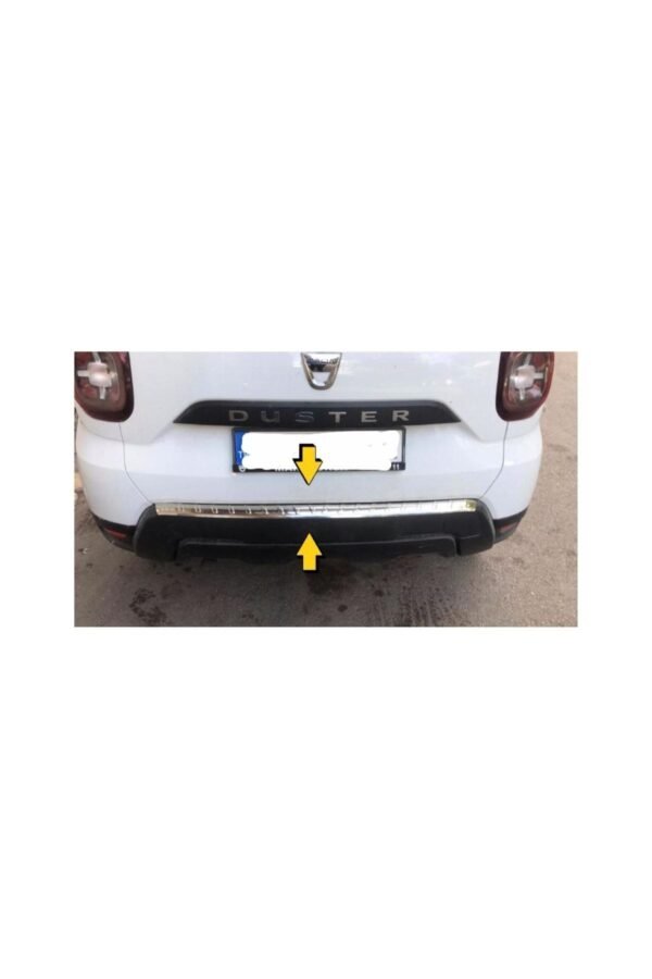 Dacia Duster Krom Arka Tampon Üstü Koruma 2018-2023 Paslanmaz Çelik - Görsel 3
