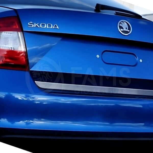 Skoda Octavia Krom Alt Bagaj Çıtası 2013 - 2019 Paslanmaz Çelik - Görsel 4