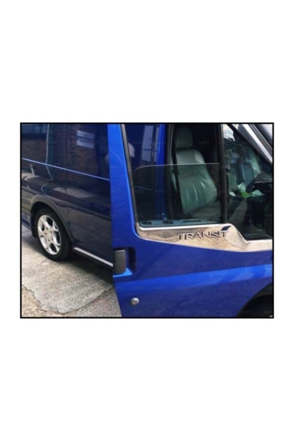 Ford Transit Krom Cam Çıtası 2 Parça 2006-2014 Arası Paslanmaz Çelik Geniş Yazılı - Görsel 4