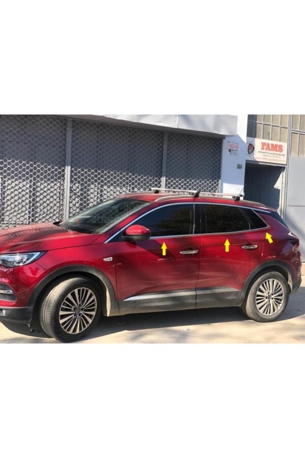 Opel Grandland X Krom Cam Alt Çıtası 6 Parça 2017 Ve Üzeri Paslanmaz Çelik - Görsel 4