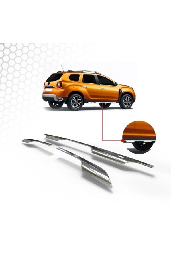 Dacia Duster Krom Yan Etek Marşpiyel Üstü Çıta 6 Parça 2018-2023 Paslanmaz Çelik - Görsel 4