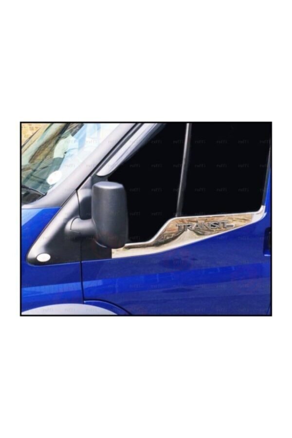 Ford Transit Krom Cam Çıtası 2 Parça 2006-2014 Arası Paslanmaz Çelik Geniş Yazılı - Görsel 5