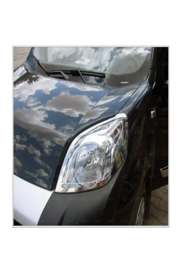 Citroen Nemo Krom Far Çerçevesi 2 Parça 2008 Üzeri Paslanmaz Çelik