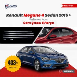 renault megane 4 krom cam çıtası