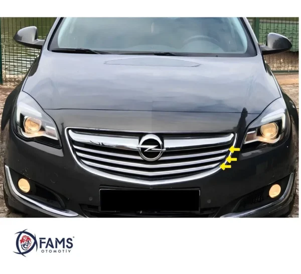 Opel İnsignia Krom Ön Panjur 4 Parça 2014-2017 Paslanmaz Çelik - Görsel 2