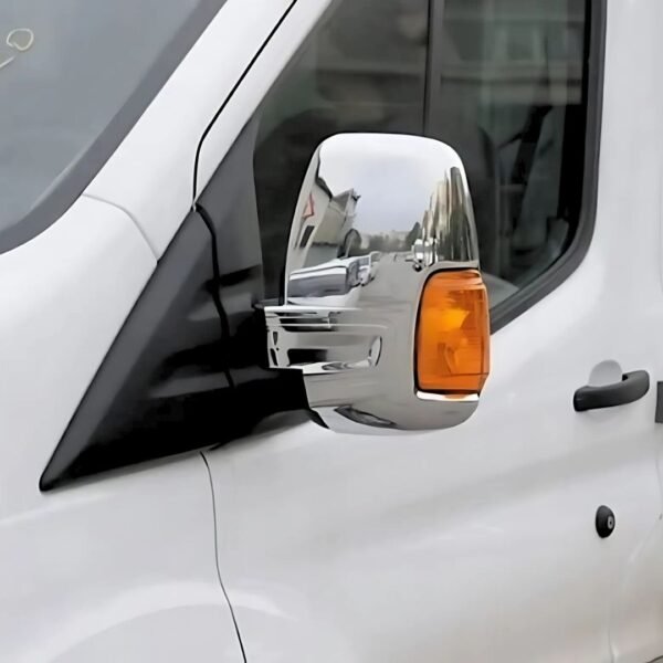 Ford Transit Mk8 Uyumlu Krom Ayna Kapağı 2 Prç. 2013 Üzeri P.çelik - Görsel 4