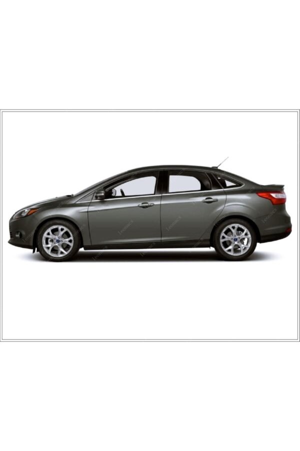 Ford Focus MK3 2010-2018 Krom Cam Çıtası 8 Parça Paslanmaz Çelik - Görsel 2