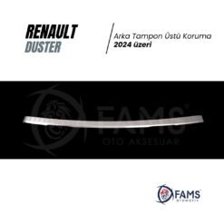 Alternative view of Renault Duster 2024 üzeri Krom Arka Tampon Koruma Paslanmaz Çelik