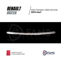 Alternative view of Renault Duster 2024 Krom Arka Tampon Koruma Paslanmaz Çelik