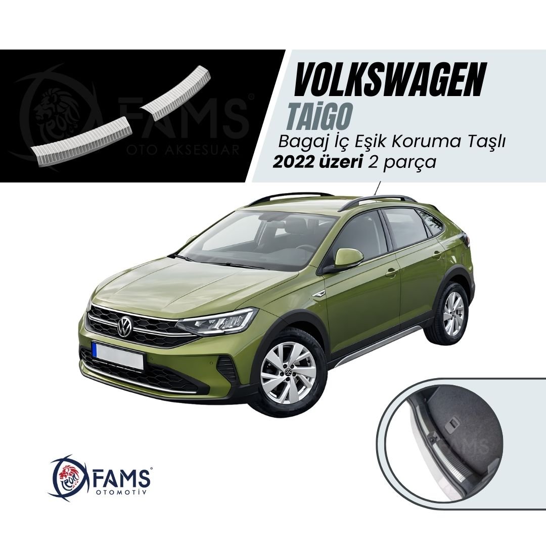 Volkswagen Taigo Krom Arka Tampon Koruyucu