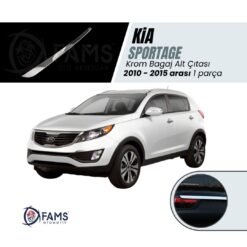 Kia Sportage Uyumlu Krom Bagaj Alt Çıtası 2010-2015 P. Çelik