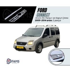 Ford Connect Krom Ön Panjur+Kaput Çıtası 2 Prç. 2009-2014 P. Çelik