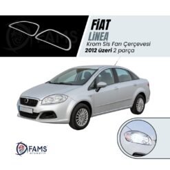 Fiat Linea Krom Sis Farı Çerçevesi 2 Prç. 2012 Ve Üzeri P.çelik