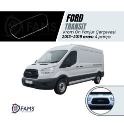 Transit Krom Ön Panjur Çerçevesi 4 Parça 2013-2019 Paslanmaz Çelik