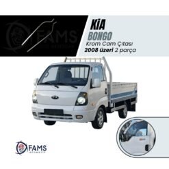 Kia Bongo Krom Cam Çıtası 2 Parça 2008> Paslanmaz Çelik