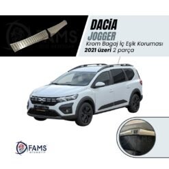 Dacia Jogger Krom Bagaj Iç Eşik Koruma 2 Parça 2021> Paslanmaz Çelik