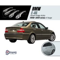 Bmw E-46 Krom Kapı Kolu 4 Kapı 1998-2001 P,çelik uyumlu