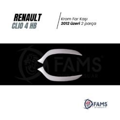 Alternative view of Renault Clio 4 Hb Uyumlu Krom Far Kaşı 2 Prç, 2012-2019 P,çelik