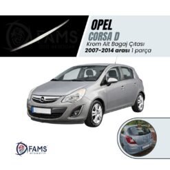 Opel Corsa Krom Bagaj Alt Çıtası