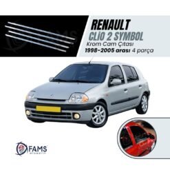 Renault Clio Symbol Krom Cam Çıtası