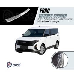 Ford Courier Krom Arka Tampon Koruyucu